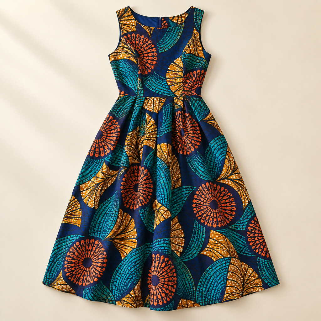 Robe wax imprimée